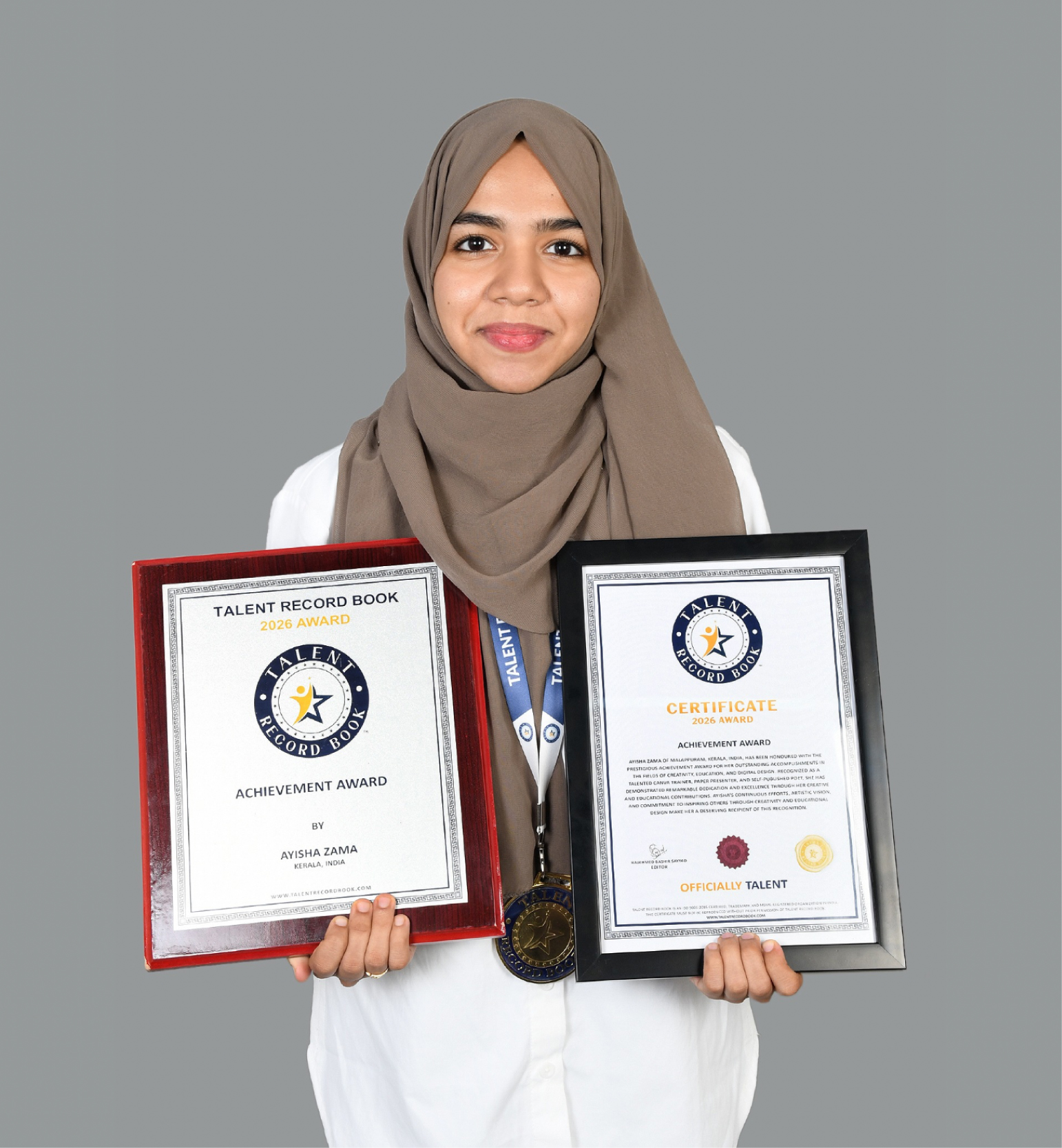 AYISHA ZAMA - ACHIEVEMENT AWARD